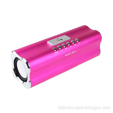 Music Angel Mini Speaker with FM Radio, Supports TF Card, USB Flash Disk, Built-in Rechargeable